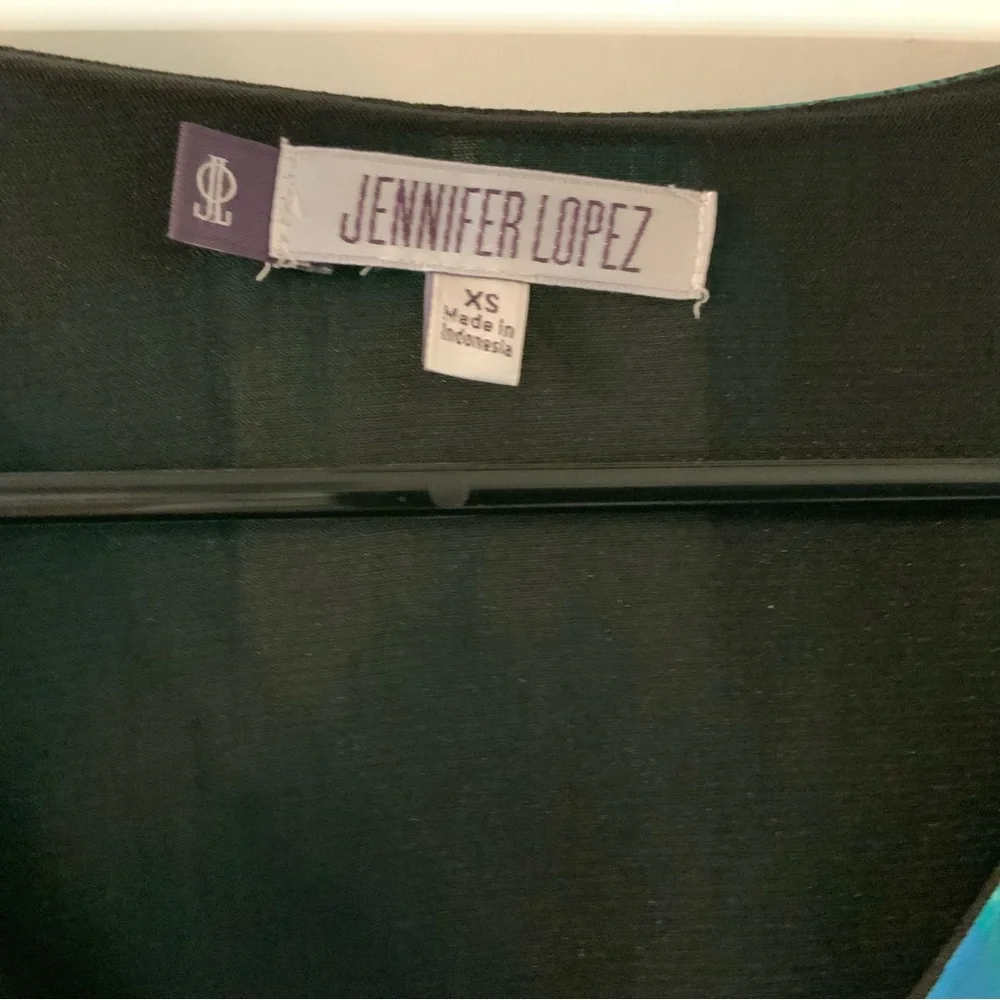 J-Lo Zig Zag Colorful Bodycon Cap Sleeve Mini Dress SZ XS - Picture 5 of 11